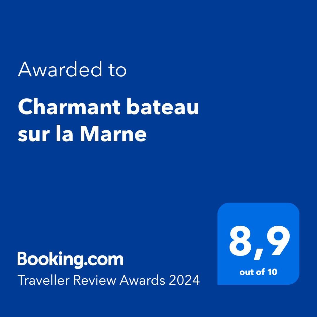 Charmant Bateau Sur La Marne La Ferte sous Jouarre Bagian luar foto